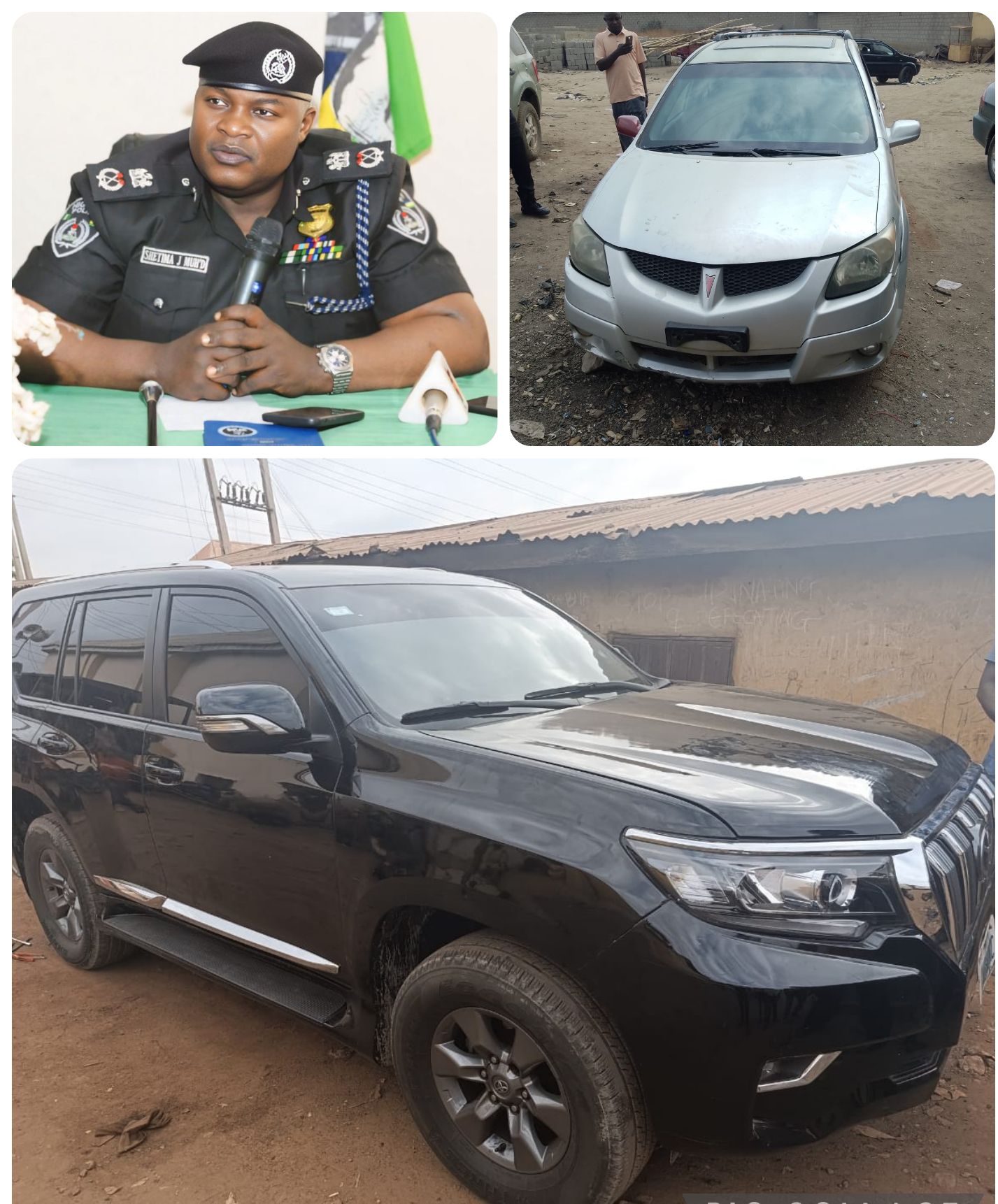 Police Recover Two Stolen Vehicles in Nasarawa, Launch Manhunt for Suspects