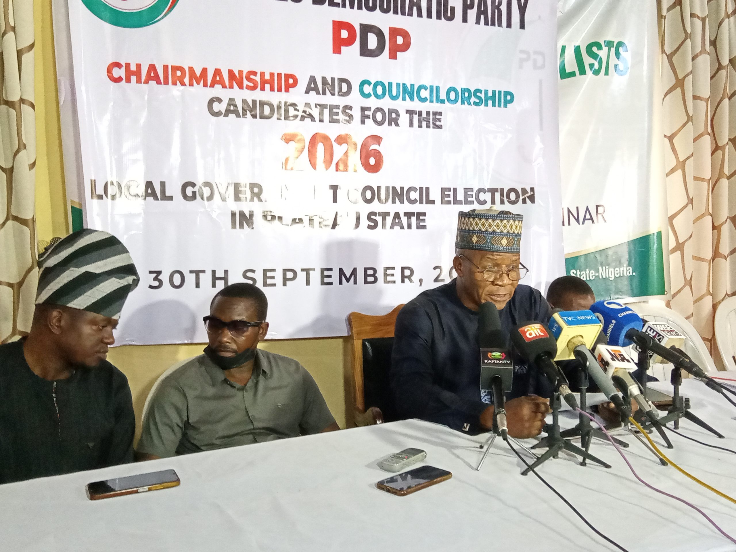 PDP Candidates Demand Plateau LG Elections Before October 10